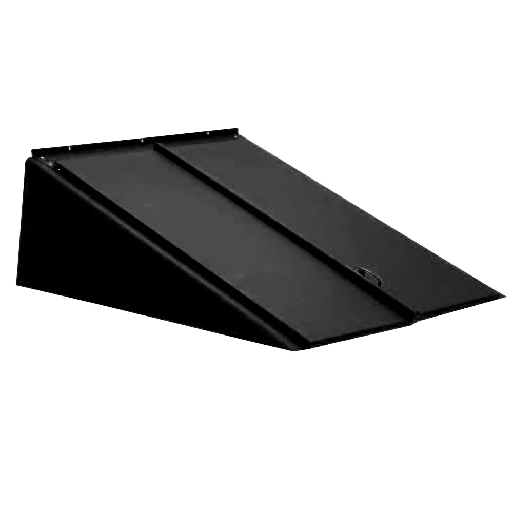 Black bulkhead cellar door || Black angular cellar door 